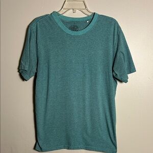 prAna Prevailor Striped T-Shirt Retro Teal Navy Blue Casual Outdoor Size Medium